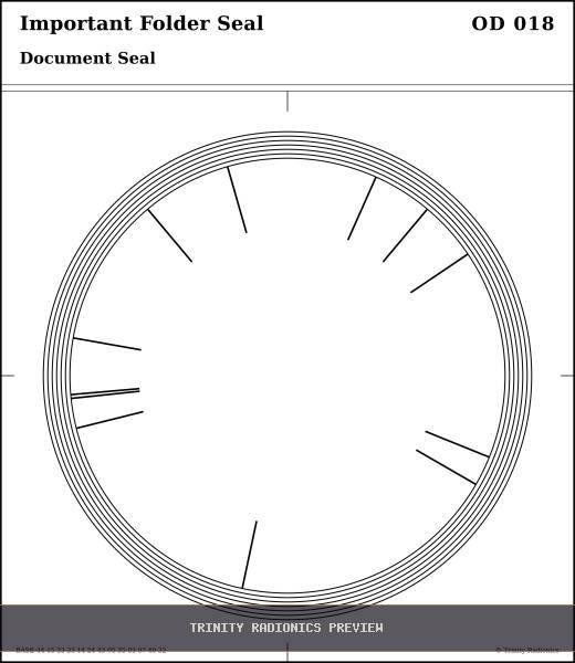 Important Folder Seal Radial radionics card preview