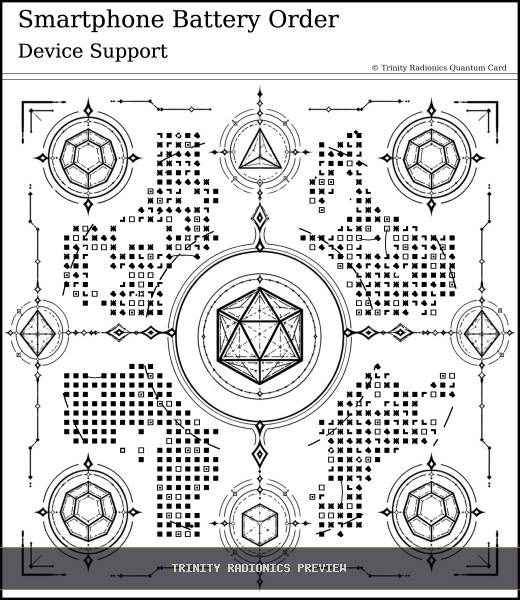 Smartphone Battery Order Quantum radionics card preview - Objects, Devices & Data - Quantum