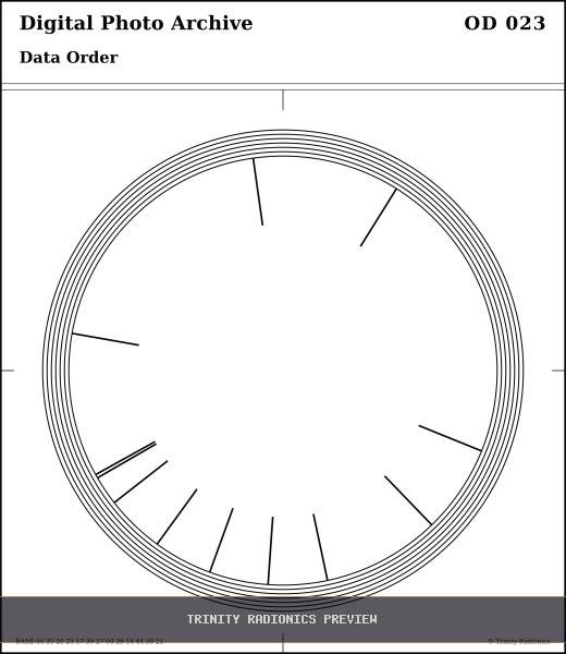 Digital Photo Archive Radial radionics card preview