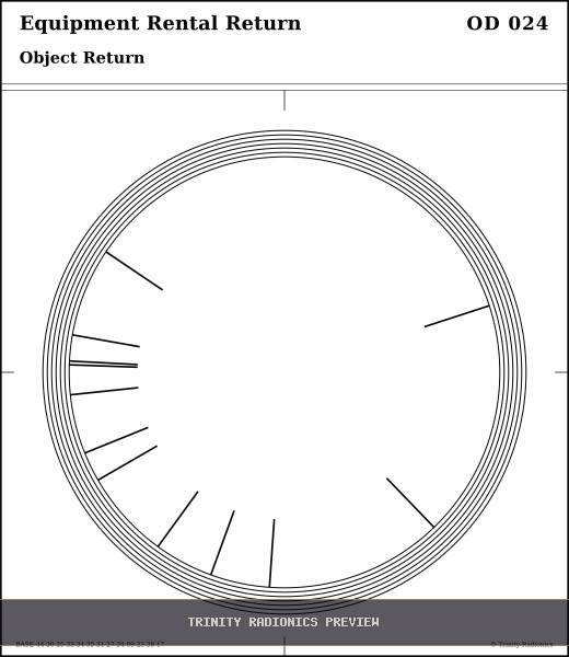 Equipment Rental Return Radial radionics card preview