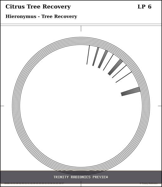 Citrus Tree Recovery Radial radionics card preview