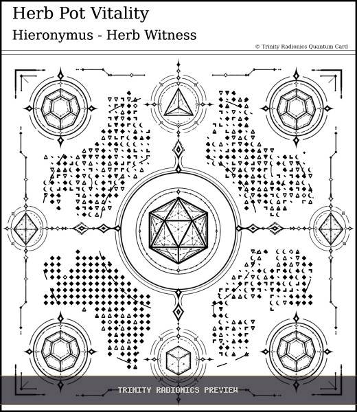 Herb Pot Vitality Quantum radionics card preview - Plants, Gardens & Agriculture - Quantum