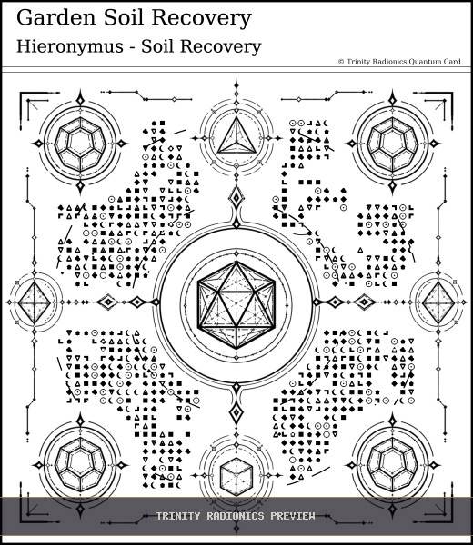 Garden Soil Recovery Quantum radionics card preview - Land, Soil & Ecosystems - Quantum