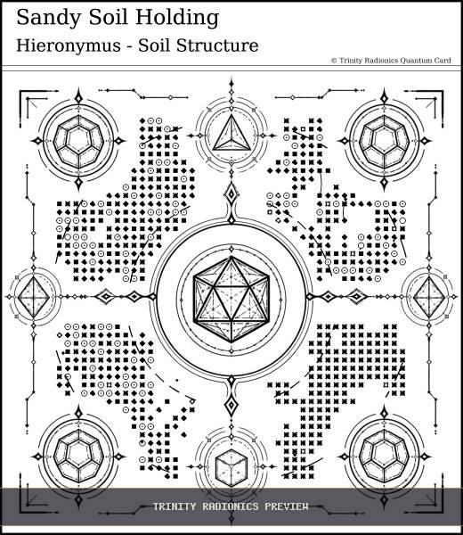 Sandy Soil Holding Quantum radionics card preview - Land, Soil & Ecosystems - Quantum