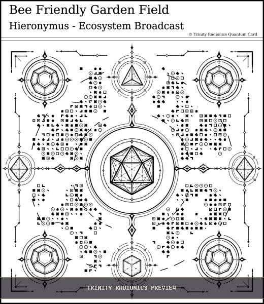 Bee Friendly Garden Field Quantum radionics card preview - Land, Soil & Ecosystems - Quantum