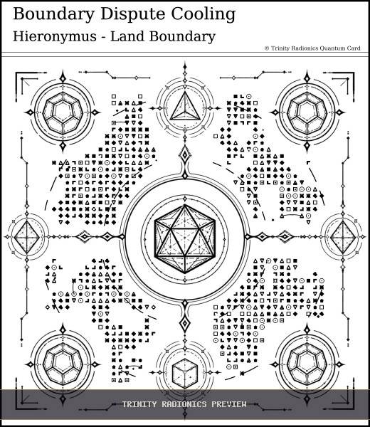 Boundary Dispute Cooling Quantum radionics card preview - Land, Soil & Ecosystems - Quantum