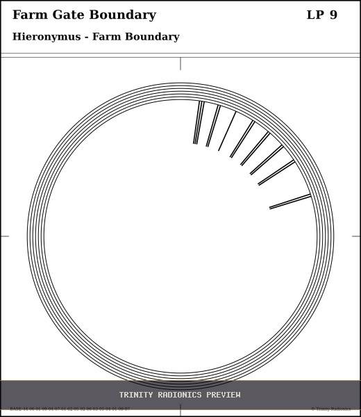 Farm Gate Boundary Radial radionics card preview