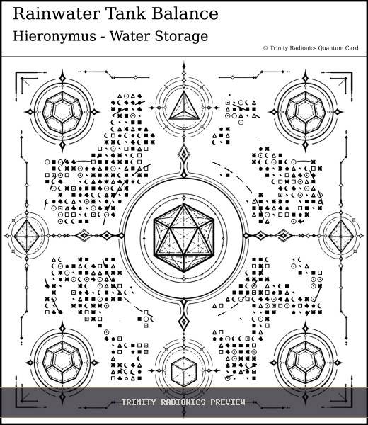 Rainwater Tank Balance Quantum radionics card preview - Water & Environmental Clean Up - Quantum