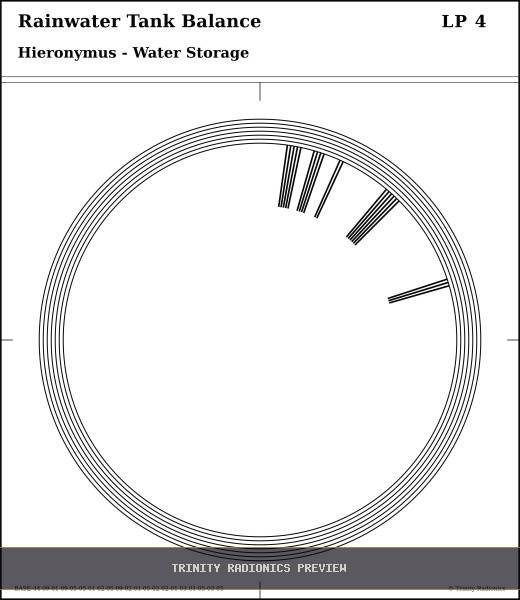 Rainwater Tank Balance Radial radionics card preview