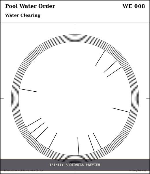 Pool Water Order Radial radionics card preview