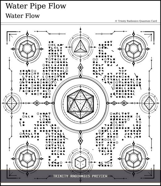 Water Pipe Flow Quantum radionics card preview - Water & Environmental Clean Up - Quantum