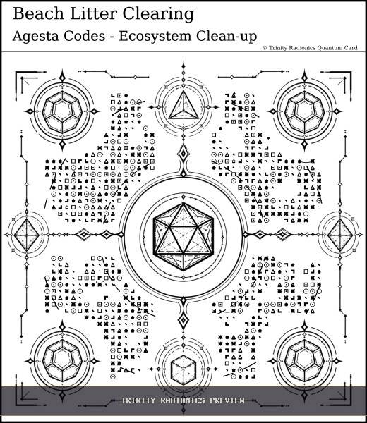 Beach Litter Clearing Quantum radionics card preview - Water & Environmental Clean Up - Quantum