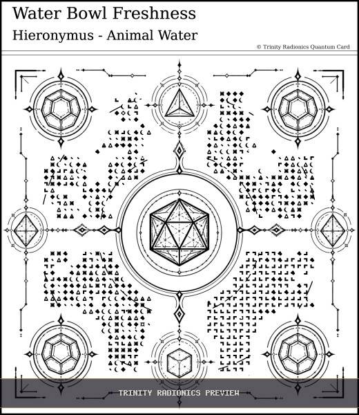 Water Bowl Freshness Quantum radionics card preview - Water & Environmental Clean Up - Quantum