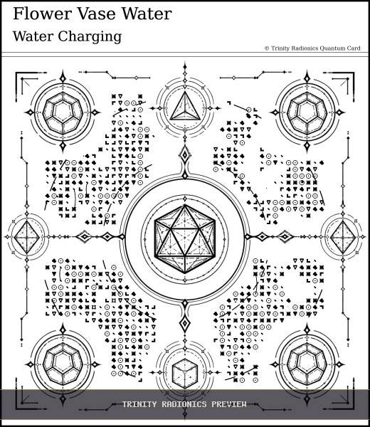 Flower Vase Water Quantum radionics card preview - Water & Environmental Clean Up - Quantum