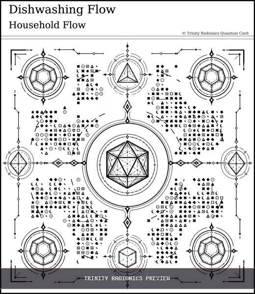 Dishwashing Flow Quantum radionics card preview - Water & Environmental Clean Up - Quantum