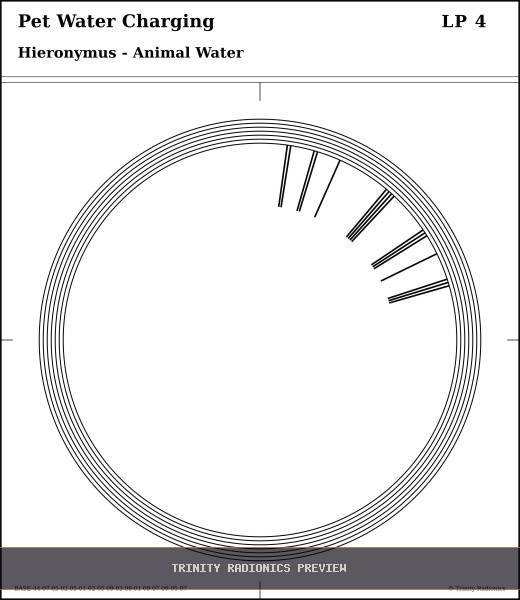 Pet Water Charging Radial radionics card preview