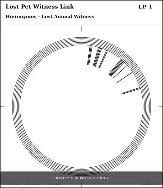 Lost Pet Witness Link Radial radionics card preview