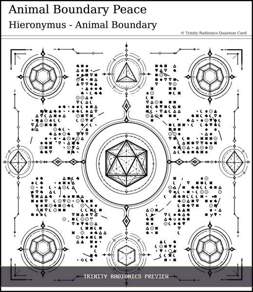 Animal Boundary Peace Quantum radionics card preview - Animals & Livestock - Quantum
