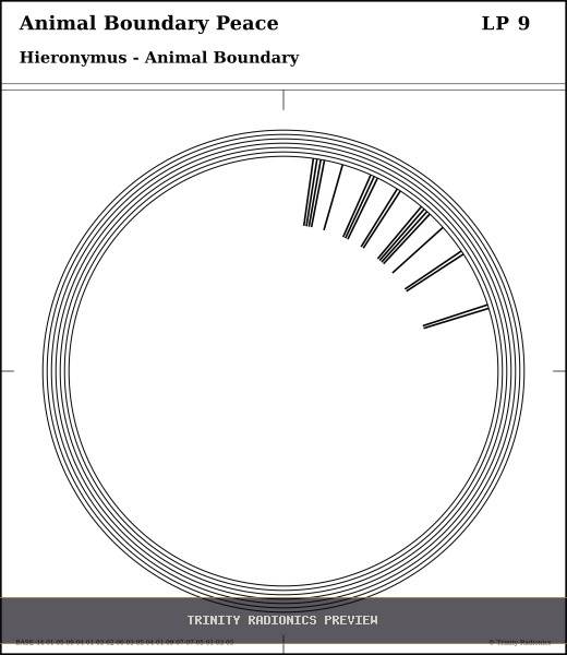Animal Boundary Peace Radial radionics card preview