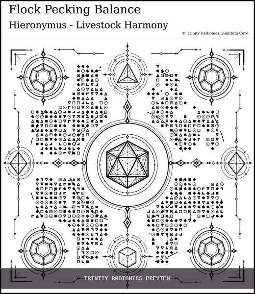 Flock Pecking Balance Quantum radionics card preview - Animals & Livestock - Quantum