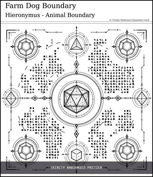 Farm Dog Boundary Quantum radionics card preview - Animals & Livestock - Quantum