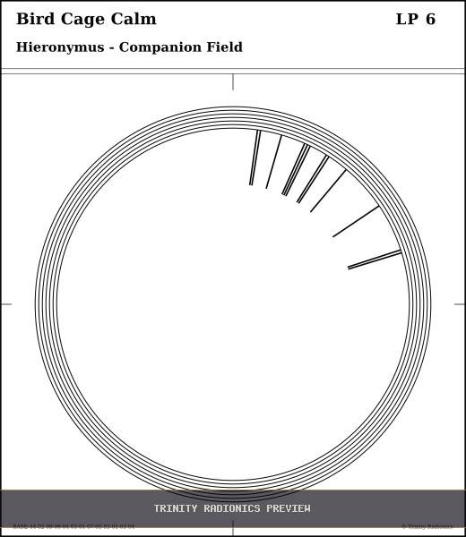 Bird Cage Calm Radial radionics card preview