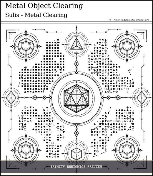Metal Object Clearing Quantum radionics card preview - Crystals, Metals & Minerals - Quantum