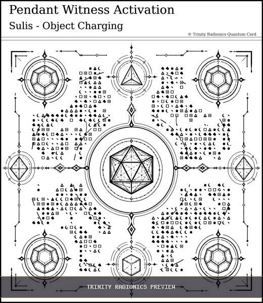 Pendant Witness Activation Quantum radionics card preview - Crystals, Metals & Minerals - Quantum