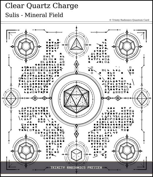 Clear Quartz Charge Quantum radionics card preview - Crystals, Metals & Minerals - Quantum