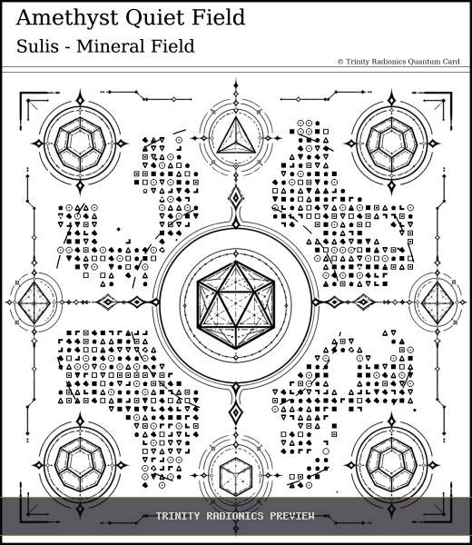 Amethyst Quiet Field Quantum radionics card preview - Crystals, Metals & Minerals - Quantum