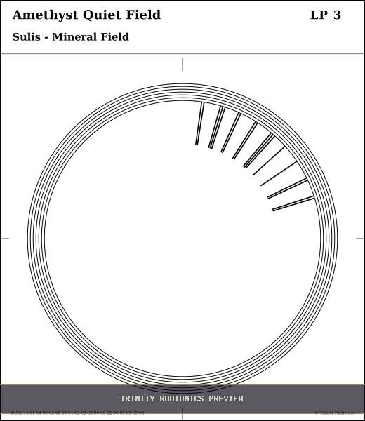 Amethyst Quiet Field Radial radionics card preview