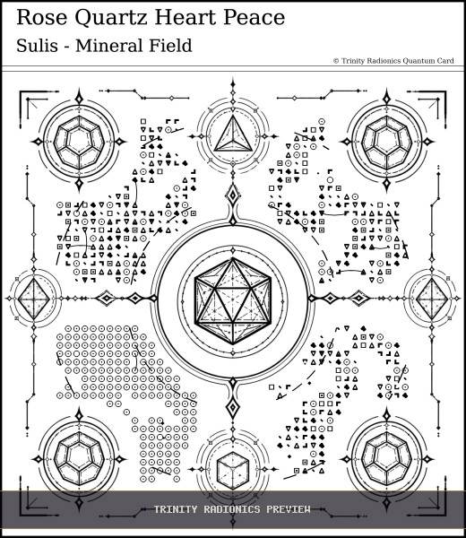 Rose Quartz Heart Peace Quantum radionics card preview - Crystals, Metals & Minerals - Quantum