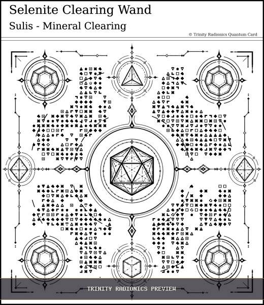 Selenite Clearing Wand Quantum radionics card preview - Crystals, Metals & Minerals - Quantum