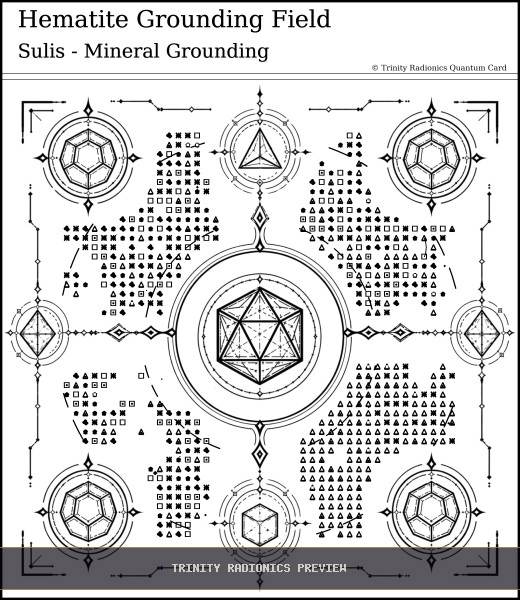 Hematite Grounding Field Quantum radionics card preview - Crystals, Metals & Minerals - Quantum