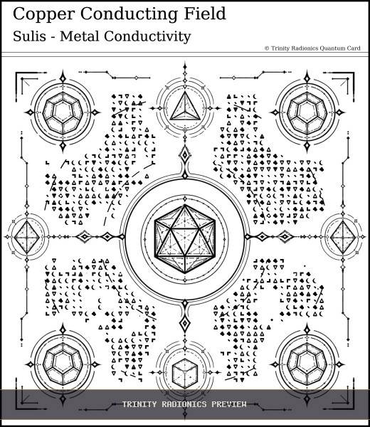 Copper Conducting Field Quantum radionics card preview - Crystals, Metals & Minerals - Quantum