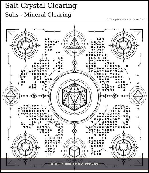 Salt Crystal Clearing Quantum radionics card preview - Crystals, Metals & Minerals - Quantum