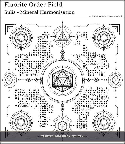 Fluorite Order Field Quantum radionics card preview - Crystals, Metals & Minerals - Quantum