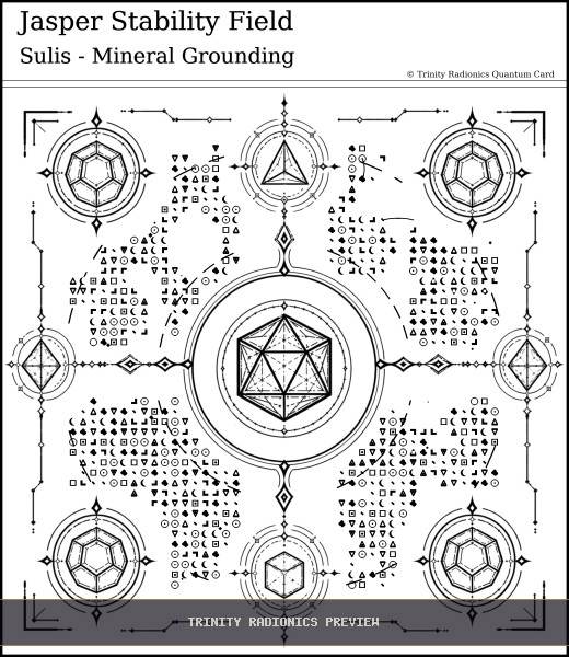 Jasper Stability Field Quantum radionics card preview - Crystals, Metals & Minerals - Quantum