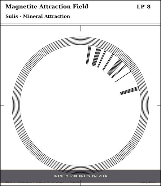 Magnetite Attraction Field Radial radionics card preview