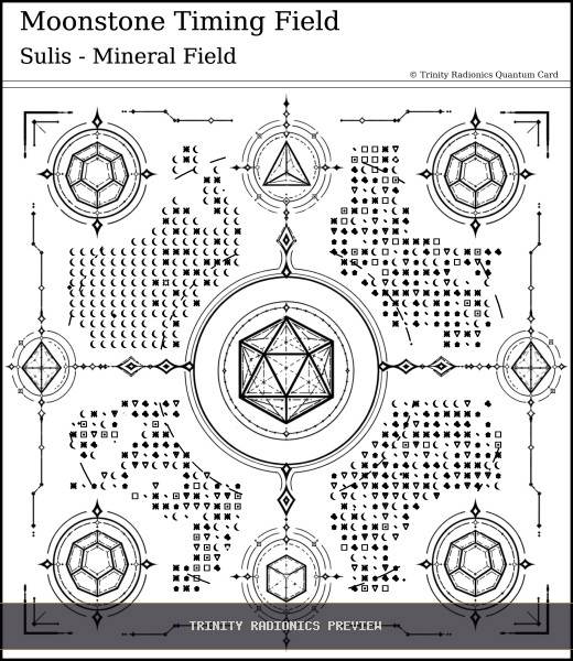 Moonstone Timing Field Quantum radionics card preview - Crystals, Metals & Minerals - Quantum