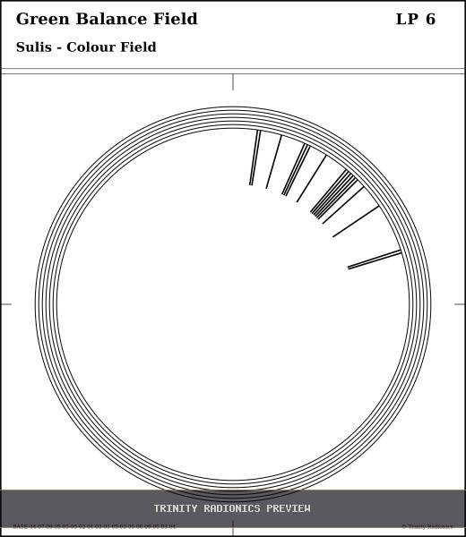 Green Balance Field Radial radionics card preview