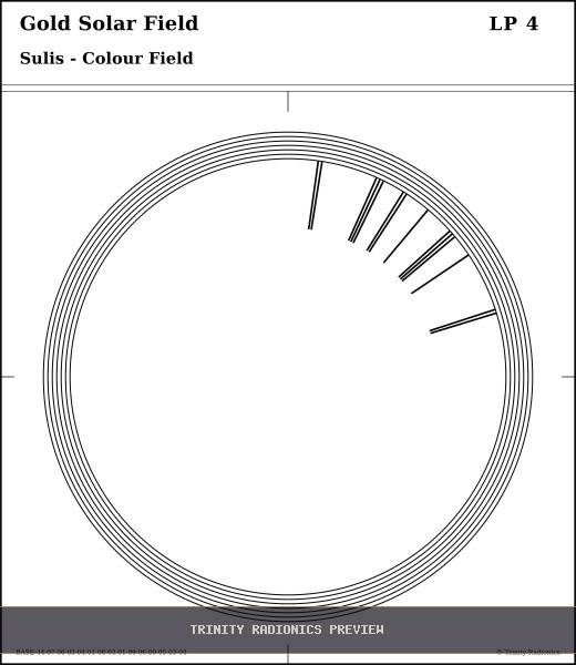 Gold Solar Field Radial radionics card preview