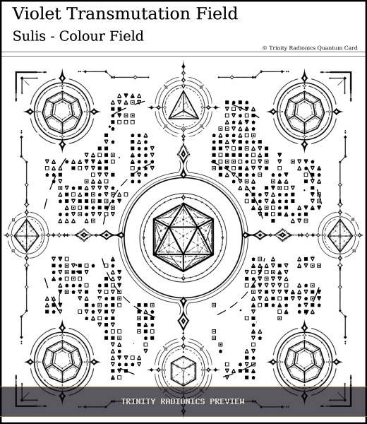 Violet Transmutation Field Quantum radionics card preview - Elements, Colours & Subtle Bodies - Quantum