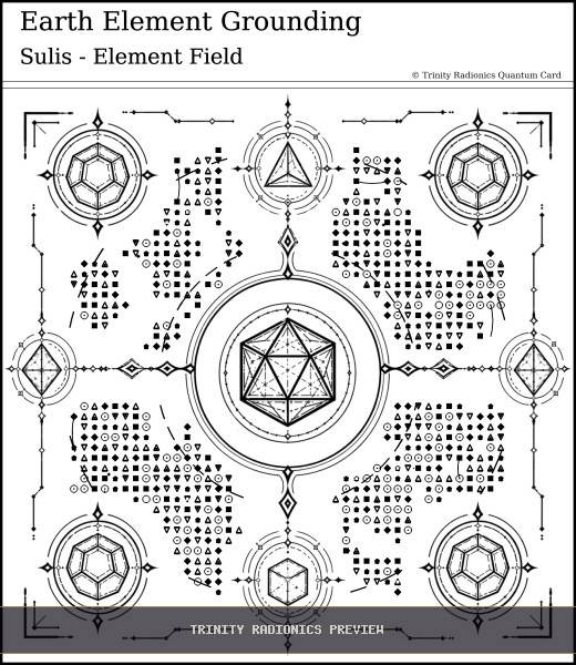 Earth Element Grounding Quantum radionics card preview - Elements, Colours & Subtle Bodies - Quantum