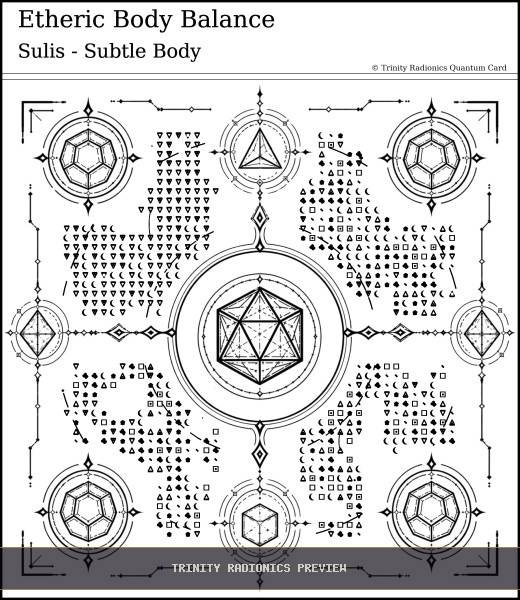 Etheric Body Balance Quantum radionics card preview - Elements, Colours & Subtle Bodies - Quantum