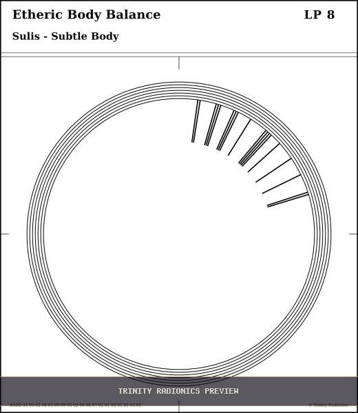 Etheric Body Balance Radial radionics card preview