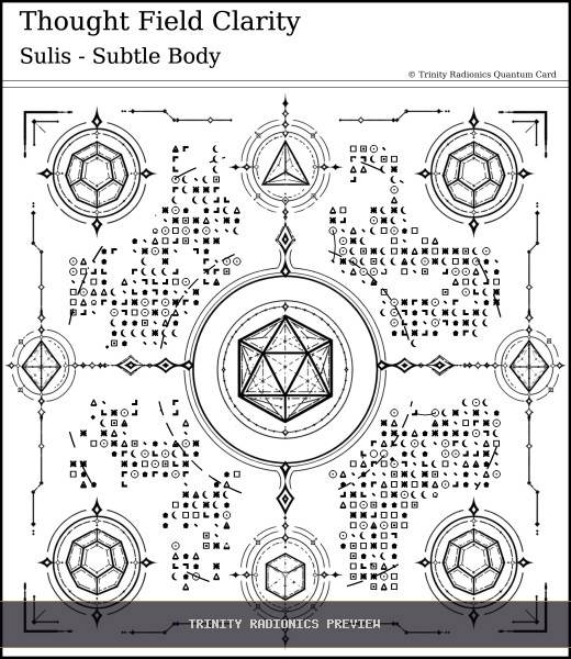 Thought Field Clarity Quantum radionics card preview - Elements, Colours & Subtle Bodies - Quantum