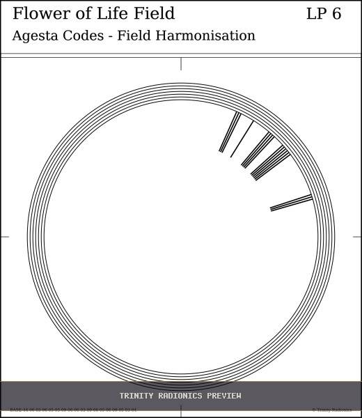 Flower of Life Field Radial radionics card preview