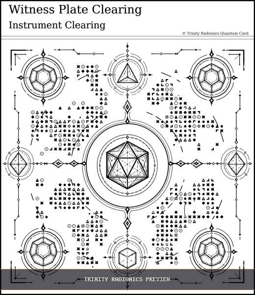 Witness Plate Clearing Quantum radionics card preview - Energy Operations & Broadcasts - Quantum