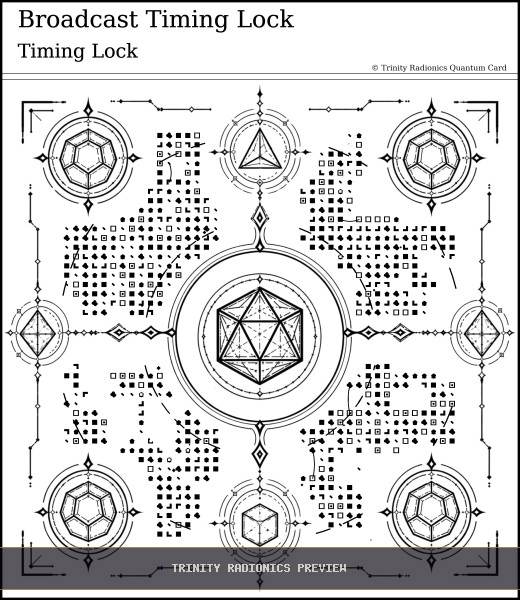 Broadcast Timing Lock Quantum radionics card preview - Energy Operations & Broadcasts - Quantum